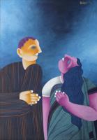 Dharmanarayan Dasgupta UNTITLED Painting - Sold for $17,920 on 02-21-2026 (Lot 483).jpg